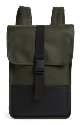 Rains Mini Waterproof Backpack in Green