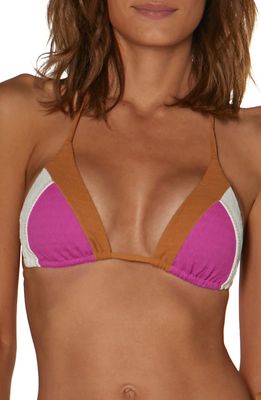 ViX Swimwear ViX Firenze Colorblock Side Tie Bikini Bottoms in Pink