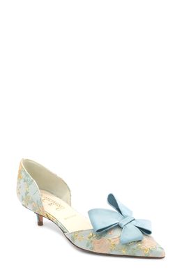 Something Bleu Cliff Bow d'Orsay Pump in Romance Blue