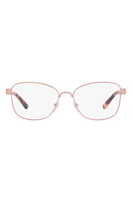 Tory Burch 51mm Butterfly Optical Glasses in Shiny Rose Gold