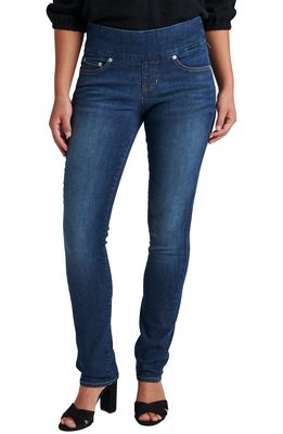 Jag Jeans Peri Pull-On Stretch Straight Leg Jeans in Anchor Blue