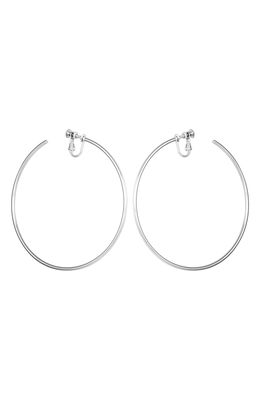 Vince Camuto Clip-On Hoop Earrings in Silver