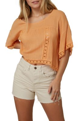 O'Neill Autumn Short Sleeve Top in Apricot
