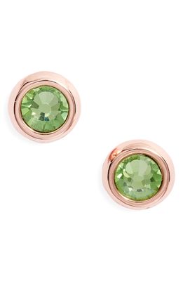 Short & Suite New Age Nostalgia Sally Crystal Stud Earrings in Green