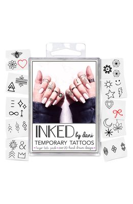INKED by Dani Finger Tats Pack Temporary Tattoos