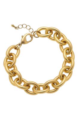 Canvas Jewelry Vera Chain Link Bracelet in Gold