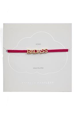 Estella Bartlett Badass Slider Bracelet in Wine
