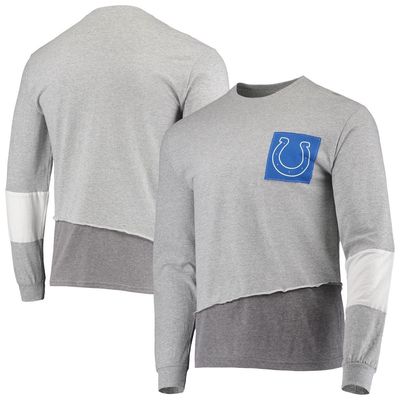 Men's Refried Apparel Heather Gray Indianapolis Colts Sustainable Angle Long Sleeve T-Shirt