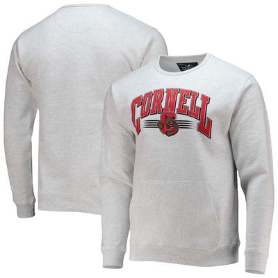 Men's League Collegiate Wear Heathered Gray Cornell Big Red Upperclassman Pocket Pullover Sweatshirt in Heather Gray
