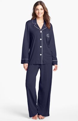Lauren Ralph Lauren Knit Pajamas in Windsor Navy