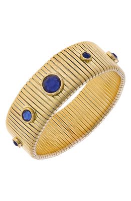 Canvas Jewelry Florence Statement Bangle in Blue