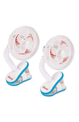 Diono Set of 2 Stroller Fans in White