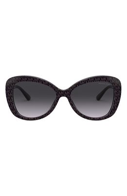 Michael Kors 56mm Cat Eye Sunglasses in Dark Brown