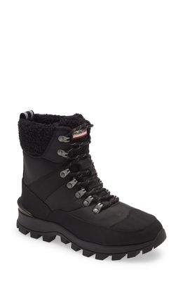 Hunter Waterproof & Insulated Recycled Commando Boot in Black
