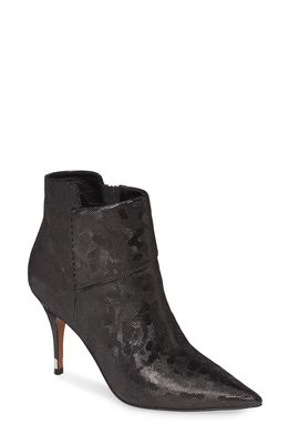 Linea Paolo North Bootie in Black Silver Leather