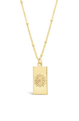 Sterling Forever Wheel of Fortune Pendant Necklace in Gold