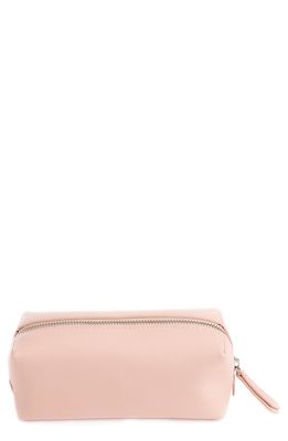 ROYCE New York Minimalist Leather Utility Bag in Light Pink