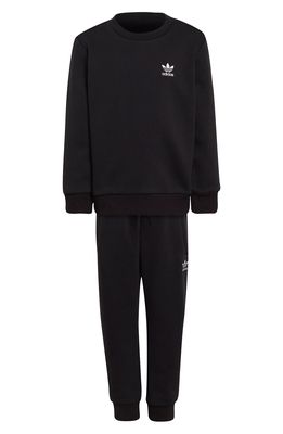 adidas Originals Kids' Adicolor Fleece Sweat Suit in Black
