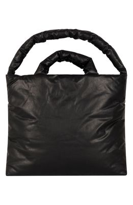 KASSL Large Oiled Canvas Pillow Bag in Black