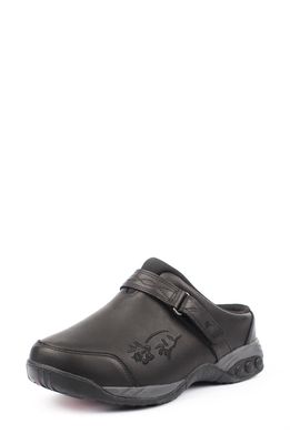 Therafit Austin Sneaker Mule in Black Leather