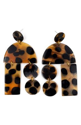 Sunshine Tienda Safari Mobile Drop Earrings in Tortoise