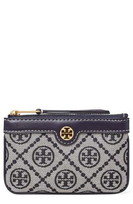 Tory Burch T Monogram Jacquard Card Case in Tory Navy