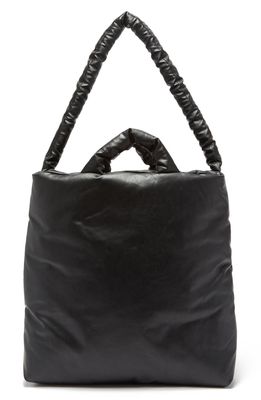 KASSL Medium Oiled Canvas Pillow Bag in Black