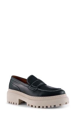 Shoe The Bear Iona Saddle Loafer in Black