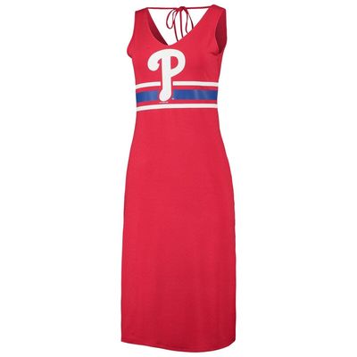 Women's G-III 4Her by Carl Banks Red/Royal Philadelphia Phillies Opening Day Maxi Dress