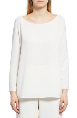 The Row Penny Boat Neck Top in Cream