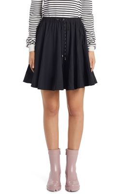 Moncler Drawcord A-Line Skirt in Black