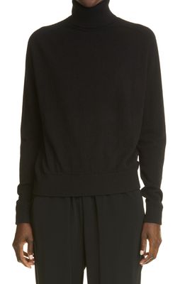 Co Boxy Cashmere Turtleneck Sweater in Black