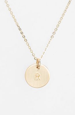 Nashelle 14k-Gold Fill Initial Mini Circle Necklace in 14K Gold Fill R