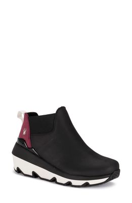 Spyder Crossover Wedge Chelsea Boot in Black