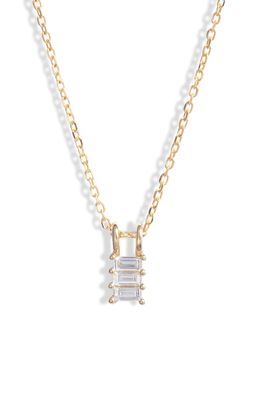 Jennie Kwon Designs Diamond Baguette Accordion Pendant Necklace in 14K Yellow