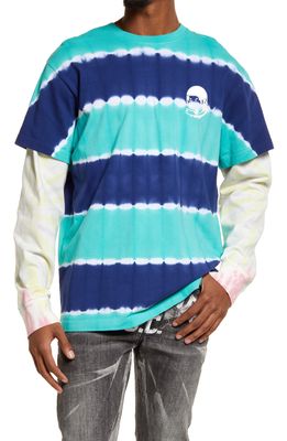 Billionaire Boys Club Men's BB Dimensional Cotton Knit T-Shirt in Bleach Blue/White