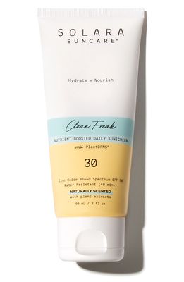 SOLARA SUNCARE Clean Freak Nutrient Boosted Naturally Scented Daily Sunscreen SPF 30
