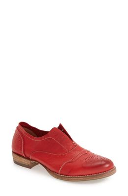 Blackstone 'HL55' Slip-On Oxford in Red Leather