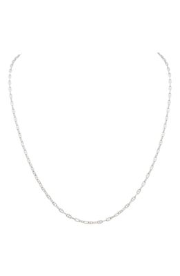 Stephanie Windsor Marine Link Chain Necklace in White Gold