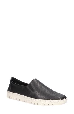 Bella Vita Avianna Slip-On Sneaker in Black Leather