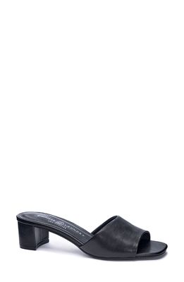Chinese Laundry Lana Slide Sandal in Black Leather