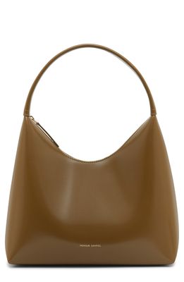 Mansur Gavriel Candy Leather Shoulder Bag in Bamboo