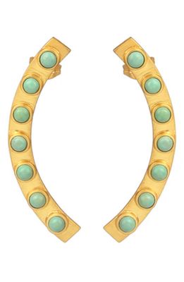 Christina Greene Turquoise Bar Earrings
