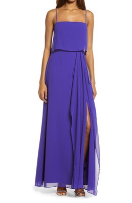 WAYF Rossanna Popover Gown in Ultra Violet