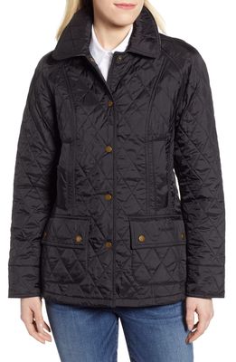 Barbour Beadnell Summer Quilted Jacket in Black