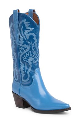 Jeffrey Campbell Dagget Western Boot in Blue Multi