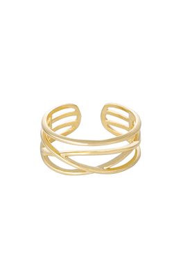 Ettika Lines Ring in Gold