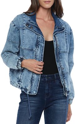 Wash Lab Denim Wash Lab Quilted Denim Jacket in Mission Blue