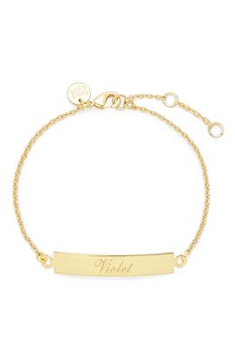 Brook and York Elena Personalized Name Bracelet in Gold