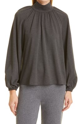 Toccin Long Sleeve Turtleneck Top in Charcoal